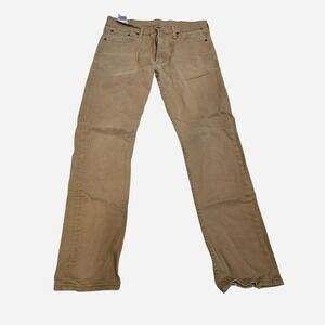 Levi's 513 straight leg jeans in tan & brown
